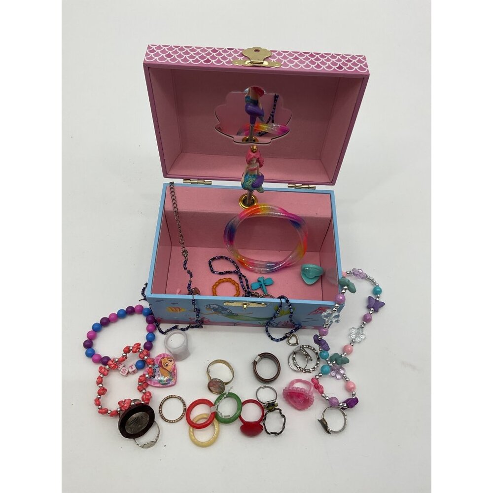 Mermaid Music Jewelry Box Accessories Jewelkeeper Brand Blue Pink Design